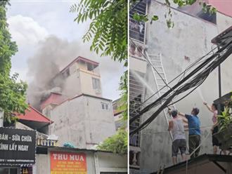 Vụ cháy căn nhà 2 tầng ở Cầu Giấy, khói bốc mù mịt: Do bất cẩn khi hút thuốc lào