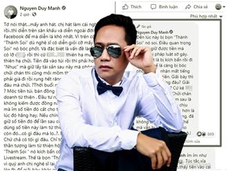 'Thợ hát' Duy Manh tiếp tục 'mách nước' cho nghệ sĩ Việt nếu lỡ 'ỉm' tiền từ thiện: 'Cất thật kỹ vào... Mặc kệ cho thiên hạ chửi chán thì cũng mỏi mồm thôi'