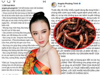 Sau nhiều lần 'tung hô' giun đất có tác dụng 'thần thánh', Angela Phương Trinh chính thức nhận sai và bị xử phạt hành chính