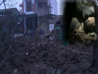 Cha gào khóc, điên cuồng đào bới gạch đá tìm xác hai con nhỏ trong vụ nổ kinh hoàng ở Bắc Ninh