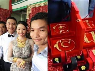 Cô dâu Hậu Giang mang trên người 1kg vàng trong đám cưới khiến nhiều chị em đỏ mắt ganh tỵ