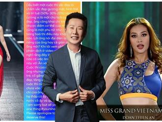 Chủ tịch Miss Grand 2022 phát ngôn thiếu tôn trọng Thiên Ân, siêu mẫu Hà Anh bức xúc lên tiếng: 'Khi xem phần chữ chạy phiên dịch ở video của ông, tôi cứ nghĩ rằng đây là trò đùa'