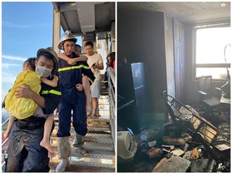 Hà Nội: Chiến sĩ PCCC nỗ lực dập lửa giải cứu thành công 4 người bị mắc kẹt trong chung cư 