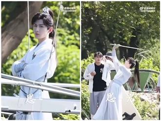 Thành Nghị múa kiếm điêu luyện trong hậu trường phim mới, netizen vừa khen ngợi vừa lo lắng cho sức khỏe của thần tượng 
