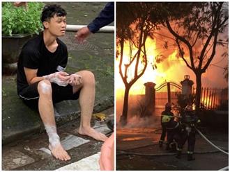 Vụ cháy biệt thự ở khu đô thị Pháp Vân: Xót xa trước nam chiến sĩ PCCC bị bỏng cả tay chân khi nỗ lực chữa cháy