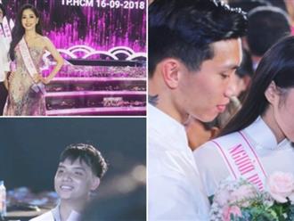 3 người đẹp thi Hoa hậu có bạn trai công khai cổ vũ trong đêm chung kết