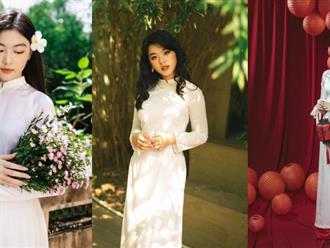Ái nữ nhà sao Việt 'đẹp như thơ' trong tà áo dài, dân mạng xuýt xoa toàn là "hoa hậu tương lai"