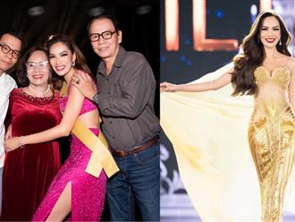 Bố Hoàng Phương tự hào đến bật khóc khi xem phần thi của con gái ở bán kết Miss Grand 2023