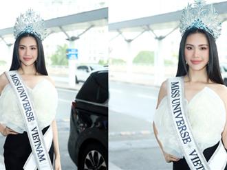 Bùi Quỳnh Hoa chính thức lên đường đi thi Miss Universe sau loạt lùm xùm, thần sắc nàng hậu ra sao?