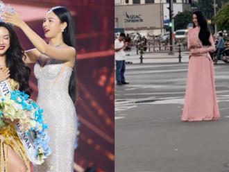 Bùi Quỳnh Hoa hiếm hoi lộ diện sau đăng quang hoa hậu, rục rịch chuẩn bị chinh chiến tại Miss Universe 2023?