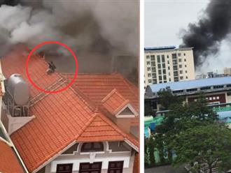 Clip: Cháy quán bar ở Hải Phòng, 1 nạn nhân kịp trèo lên mái nhà thoát nạn