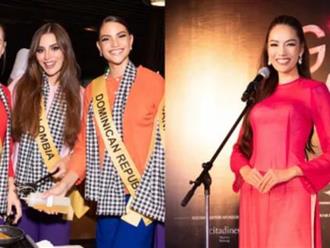 Dàn thí sinh Miss Grand International tại Huế: Lần đầu mặc áo bà ba đổ bánh xèo, Lê Hoàng Phương dừng bước phần thi này