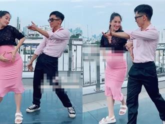 Dù bụng bầu to, Khánh Thi vẫn 'bắt trend' nhảy cực uyển chuyển cùng ông xã nhưng netizen lại lo sốt vó vì điều này! 