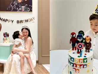 Hoà Minzy mừng sinh nhật 4 tuổi của quý tử, bày tỏ 1 câu đầy xúc động: 'Mẹ cũng tập làm mẹ được 4 năm rồi'