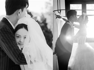 Nhân dịp đặc biệt, Minh Hằng lần đầu tung loạt ảnh cưới khoe cận mặt chú rể khiến dân tình sốt rần rần!