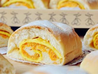 Bữa sáng chỉ cần một ổ bánh mì cuộn trứng chà bông cũng đủ no nê