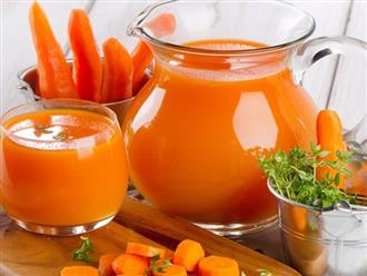 Làm sinh tố cà rốt giúp duy trì hệ miễn dịch và hệ hô hấp khỏe mạnh