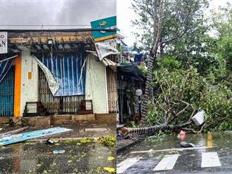 Khung cảnh tang thương, nước sông dâng ngập chợ và nhà dân, cây cối đổ sập, bật gốc tại Quảng Nam sau bão