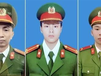 Thông tin chi tiết về tang lễ 3 chiến sĩ hi sinh khi chữa cháy quán karaoke: tổ chức trọng thể theo nghi thức của lực lượng Công an nhân dân, diễn ra vào ngày 5-8-2022
