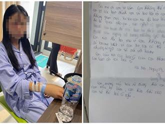 Xót xa dòng thư tay của nữ sinh bị đánh đến mức nhập viện: 'Con sợ lắm, con xấu hổ lắm'