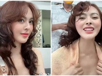 Quên hình ảnh 'quỳ gối' tại tòa đi, Trang Nemo khoe tóc mới tân trang tại quê nhà: Chỉ tốn 70k đẹp không ngờ