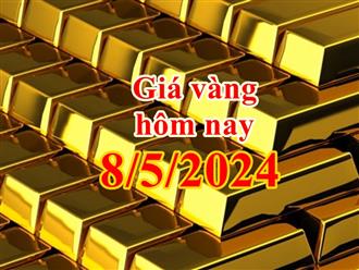 Giá vàng hôm nay 8/5/2024: Vàng SJC tăng chóng mặt, tiến gần mức lịch sử 88 triệu đồng/lượng