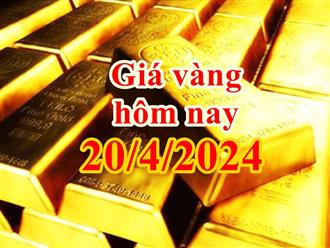 Giá vàng hôm nay 20/4/2024: Vàng SJC 'lao dốc' cực mạnh, trượt khỏi mốc 84 triệu đồng/lượng