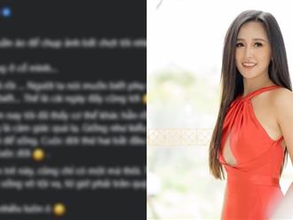 Hoa hậu Mai Phương Thúy bất ngờ đăng đàn tiết lộ dấu hiệu thay đổi lạ trên cơ thể khiến netizen lo lắng