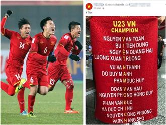 Dân mạng xôn xao với hình ảnh 'điềm báo' U23 Việt Nam sẽ vô địch 