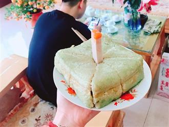 Sinh nhật anh trai đúng mùng 2 Tết, em gái tặng bánh sinh nhật 'của nhà làm ra' khiến dân mạng cười ngất