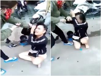 TPHCM: Bồ nhí bị vợ đánh ghen cắt tóc, bắt quỳ giữa đường xin tha
