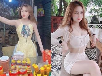 Dừng đóng chung với Lộc Fuho, cô giáo hot girl gây sốc khi mặc yếm gợi cảm, đứng bán rau ngoài chợ