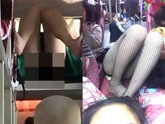 Lại xuất hiện thiếu nữ vô tư 'lộ hàng' trên xe khách về quê ăn Tết khiến mọi người ngán ngẩm