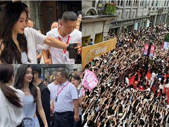 Hàng nghìn người vây kín nhìn ngắm visual nữ thần Angelababy, đường phố Ôn Châu 'thất thủ', tắc nghẽn nhiều giờ liền        