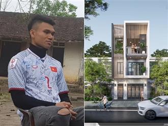 Cầu thủ 'nghèo' nhất đội tuyển Việt Nam chuẩn bị xây biệt phủ: Căn nhà cũ dột nát nay đã bề thế và cú đổi đời nhờ bóng đá