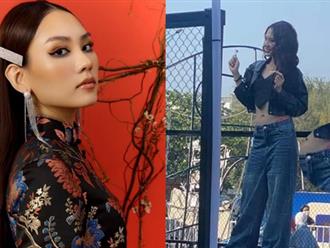 Hoa hậu Mai Phương lại khiến fan sắc đẹp 'dậy sóng' khi để lộ nội y chốn đông người