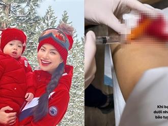 Hoa hậu Phạm Hương gặp bão tuyết, bị thương ở Mỹ