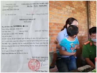 Đã tìm thấy cháu bé 3 tuổi bị mẹ ruột 'khai tử' dù còn sống ở Đắk Lắk, sức khỏe em hiện ra sao?