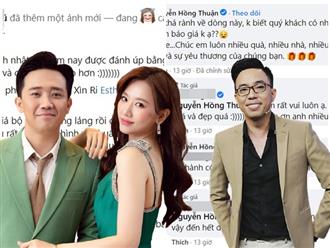 Vợ chồng Trấn Thành tặng quà sinh nhật cho quản lý, nhạc sĩ Nguyễn Hồng Thuận bình luận một câu khiến CĐM ngỡ ngàng