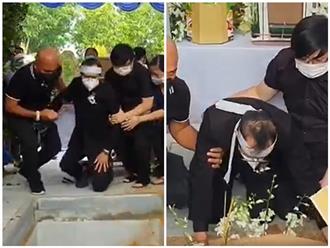 Xuất hiện clip nghệ sĩ Thanh Điền quỳ sụp trên đất, đau đớn tiễn biệt NSƯT Thanh Kim Huệ lần cuối tại nghĩa trang khiến bao người không kìm được nước mắt