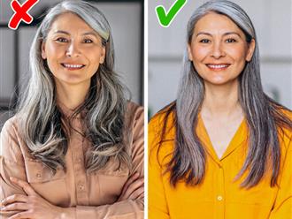 Chẳng cần nhuộm nhiều hại da tốn tiền, áp dụng 5 mẹo này để hô biến mái tóc bạc "đầy lợi thế" để trông xinh đẹp hơn mỗi ngày