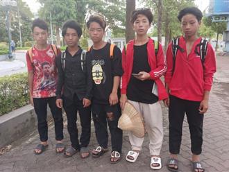 5 em nhỏ Điện Biên đi bộ hơn 20km để bắt xe về quê