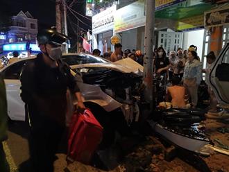 Tai nạn giao thông kinh hoàng, ô tô tông hàng loạt xe máy ở Vũng Tàu, 2 người tử vong, nhiều người bị thương nặng