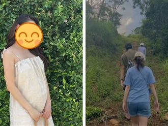 Mỹ nhân Việt bụng bầu vượt mặt vẫn 'mạo hiểm' đi leo núi