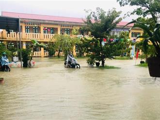 Nhiều nơi còn ngập sâu, Thừa Thiên Huế tiếp tục cho học sinh nghỉ học