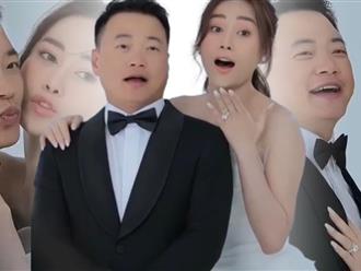 Phương Oanh và Shark Bình 'tình bể bình' trong hậu trường chụp ảnh cưới, nhẫn kim cương size khủng chiếm hết spotlight