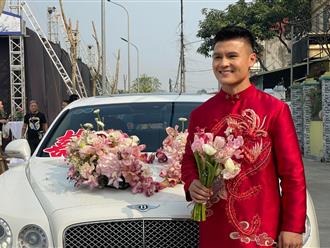 Quang Hải đi siêu xe 10 tỷ đồng, mặc áo dài bảnh bao lên đường ăn hỏi Chu Thanh Huyền