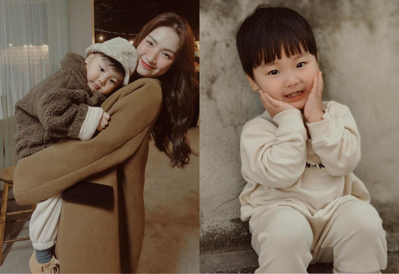 Con trai Hòa Minzy lúc nhỏ được cho là ‘bản sao’ của bố, giờ 4 tuổi gương mặt như soái ca Hàn Quốc - Ảnh 2