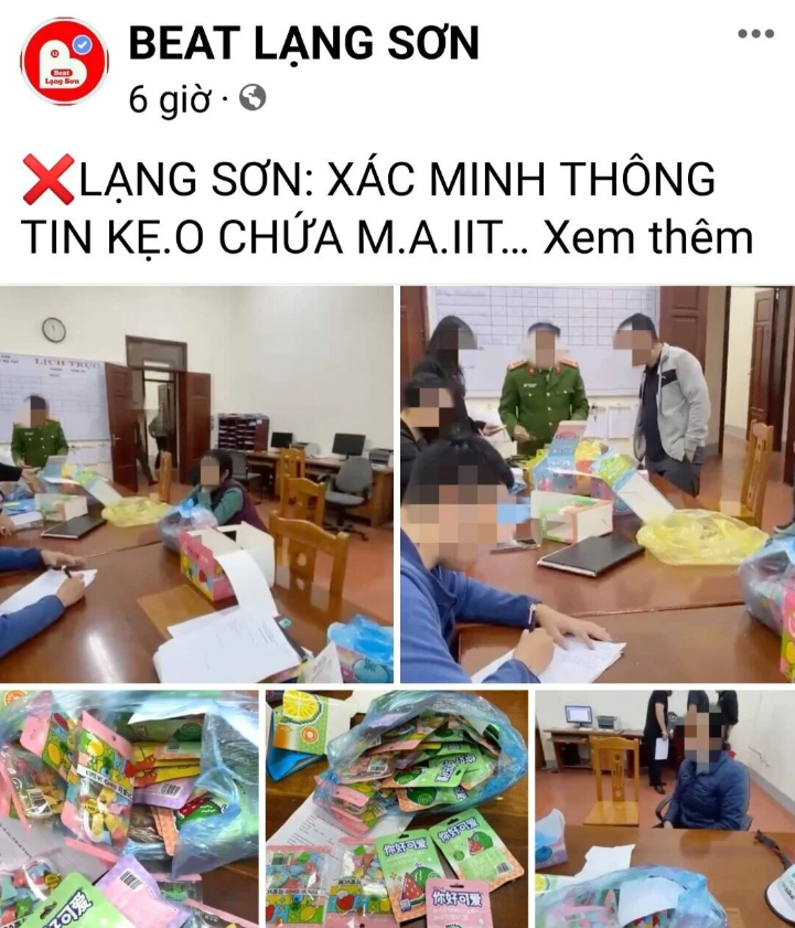 Công an tỉnh Lạng Sơn nói gì trước thông tin kẹo chứa chất ma túy bán ở cổng trường học? - Ảnh 1