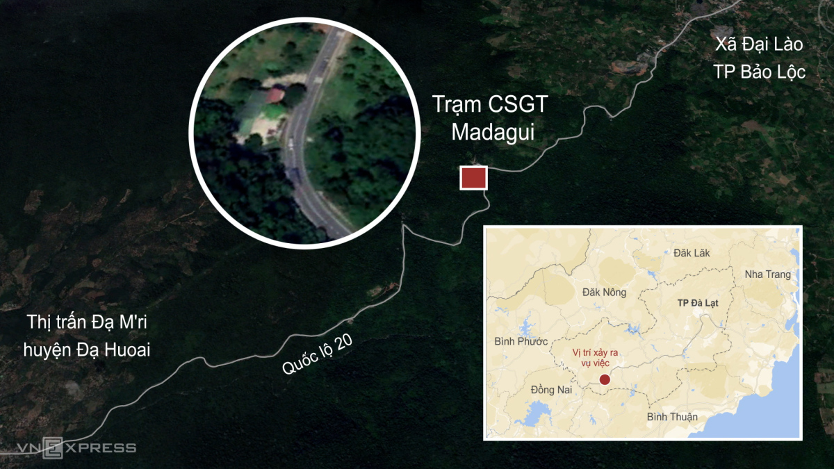 Hiện trường sạt lở đèo Bảo Lộc khiến 3 CBCS CSGT hy sinh và 1 người dân tử nạn - Ảnh 1